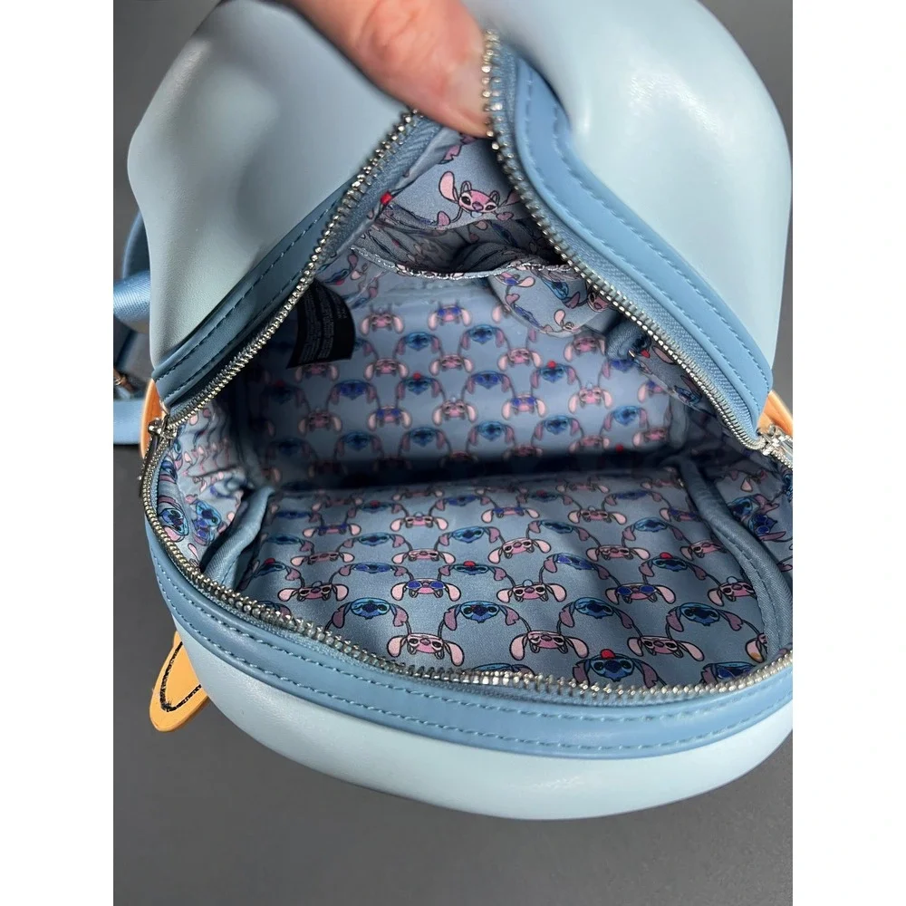 Loungefly Disney Lilo & Stitch Angel Shave‎ Ice Mini Backpack Blue Orange Sunset